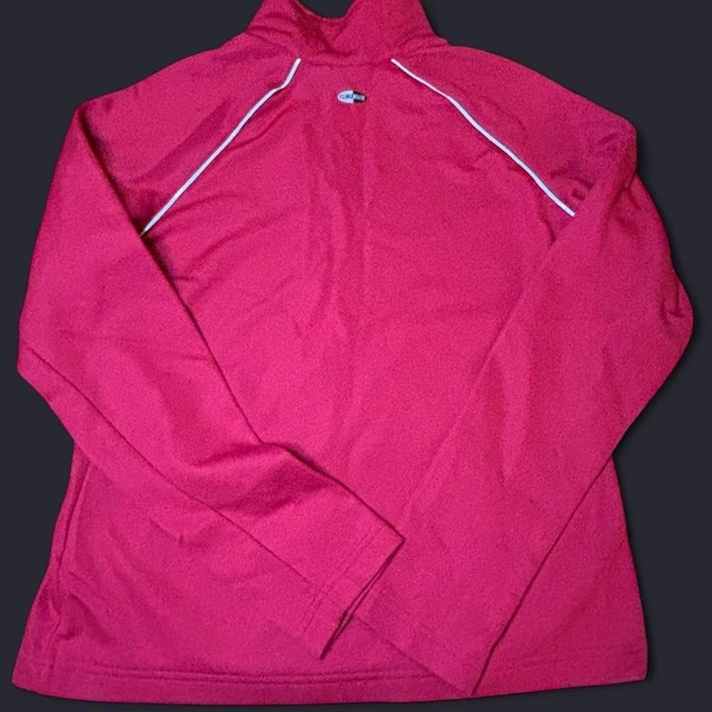 Red Adidas Zip Up Jacket Size M- Kids Preowned Excellent
